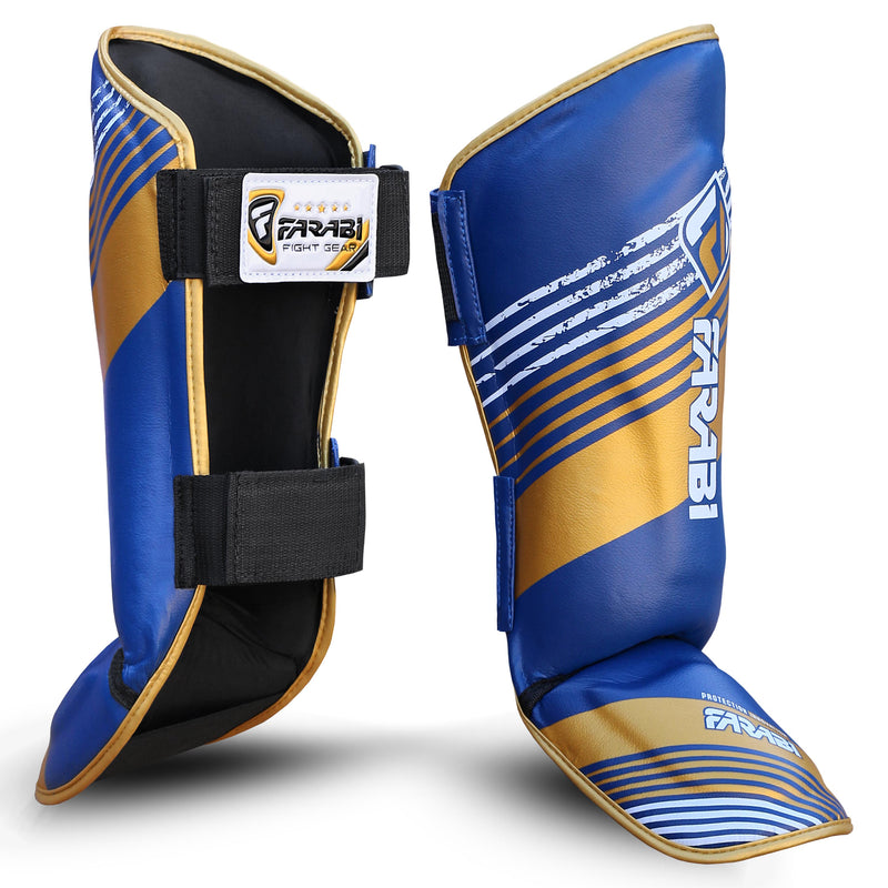 Farabi kids Shin Instep Pads Protection Kick Boxing MMA Training competition Farabi Sports