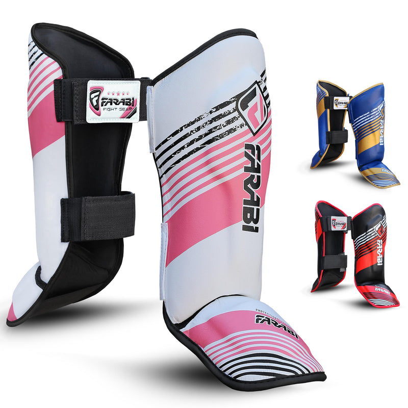 Farabi kids Shin Instep Pads Protection Kick Boxing MMA Training competition Farabi Sports