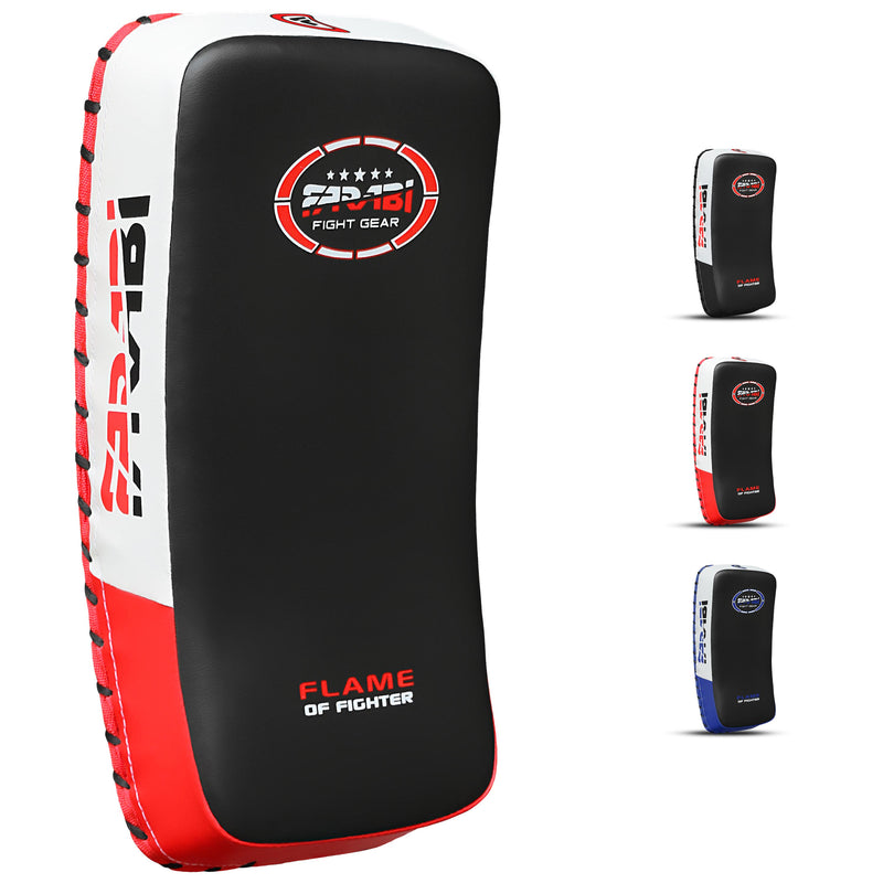 Farabi Sports Curved Muay Thai Pads Focus Pad Kick Shield MMA Training KickBoxing Pads Arm Strike Pad, Karate Kick Pad, Punching Shield Farabi Sports