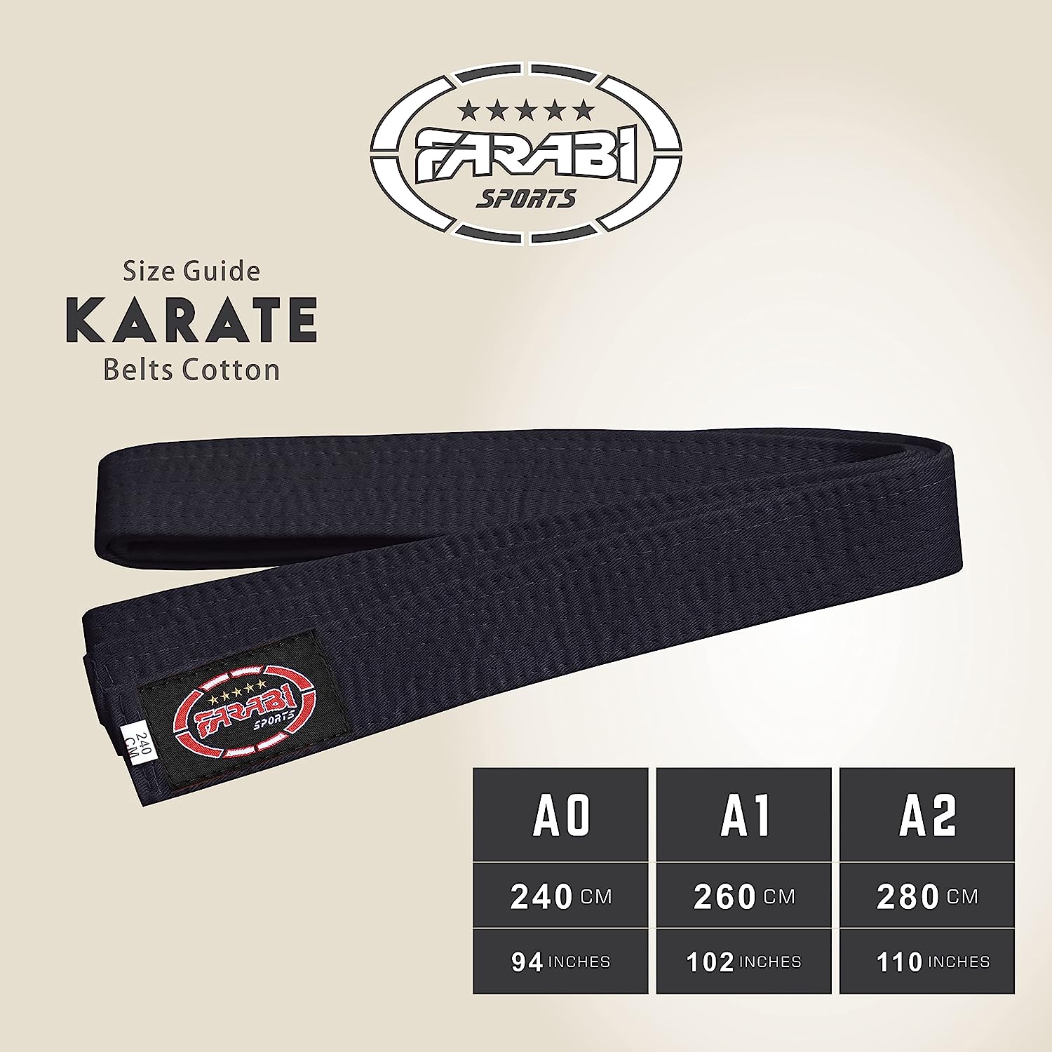 Farabi Sports Karate Belt Multiple Colors Karate Belts Judo Karate BJJ Martial arts Taekwondo belts Farabi Sports
