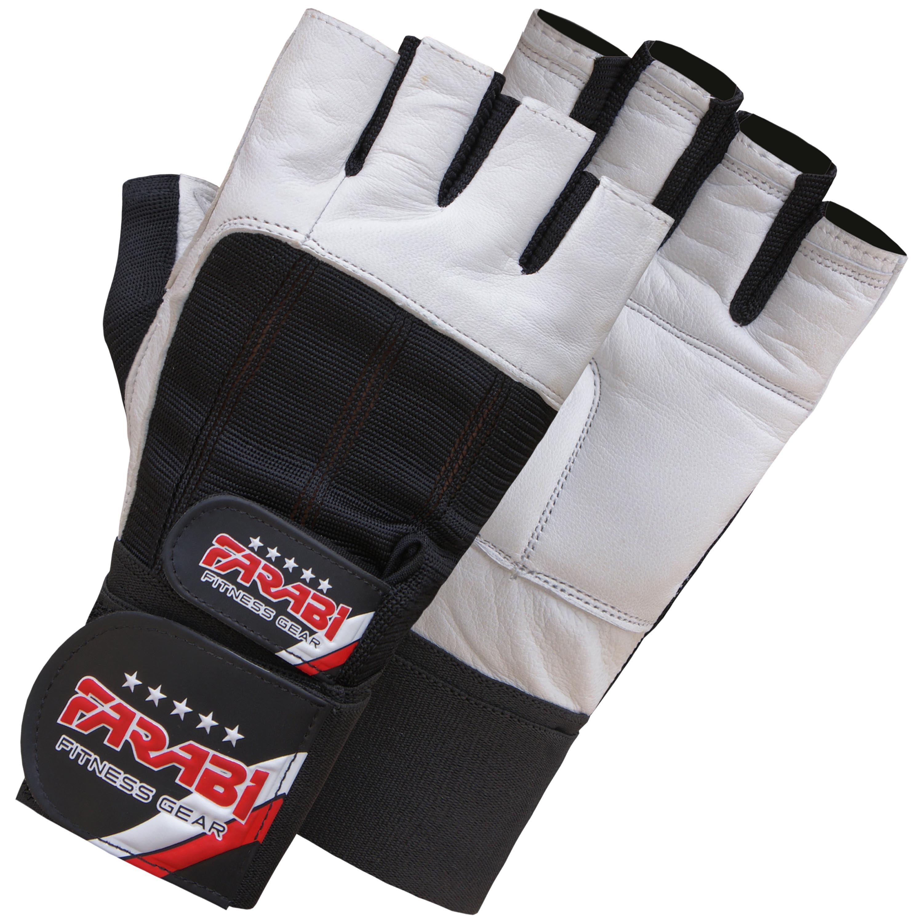 Farabi Sports Weightlifting Gloves Synthetic Leather Padded Gym Gloves for Powerlifting & CrossFit Farabi Sports