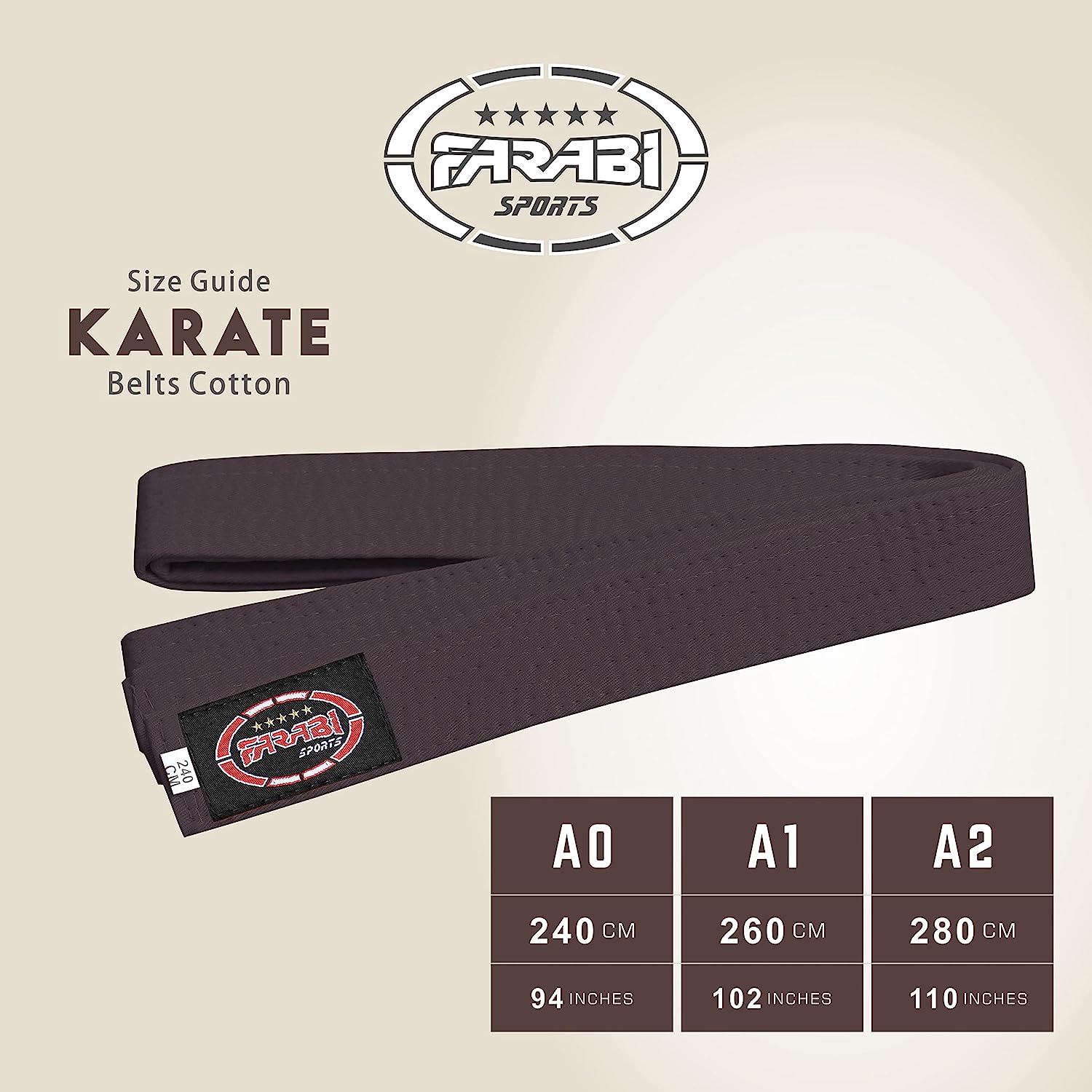 Farabi Sports Karate Belt Multiple Colors Karate Belts Judo Karate BJJ Martial arts Taekwondo belts Farabi Sports