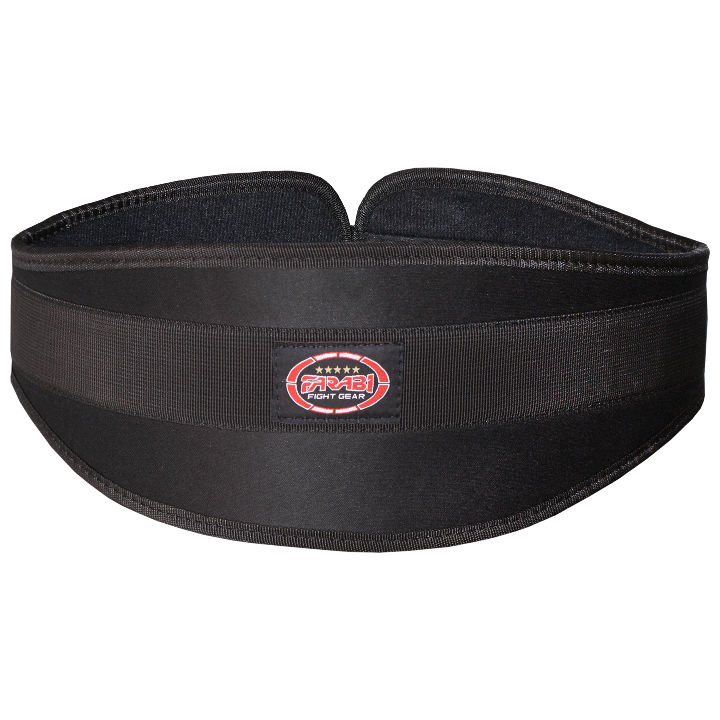 Farabi Sports Neoprene Weightlifting Belt — Velcro Closure Gym Belt for Back Support, CrossFit, Bodybuilding & Functional Fitness Farabi Sports
