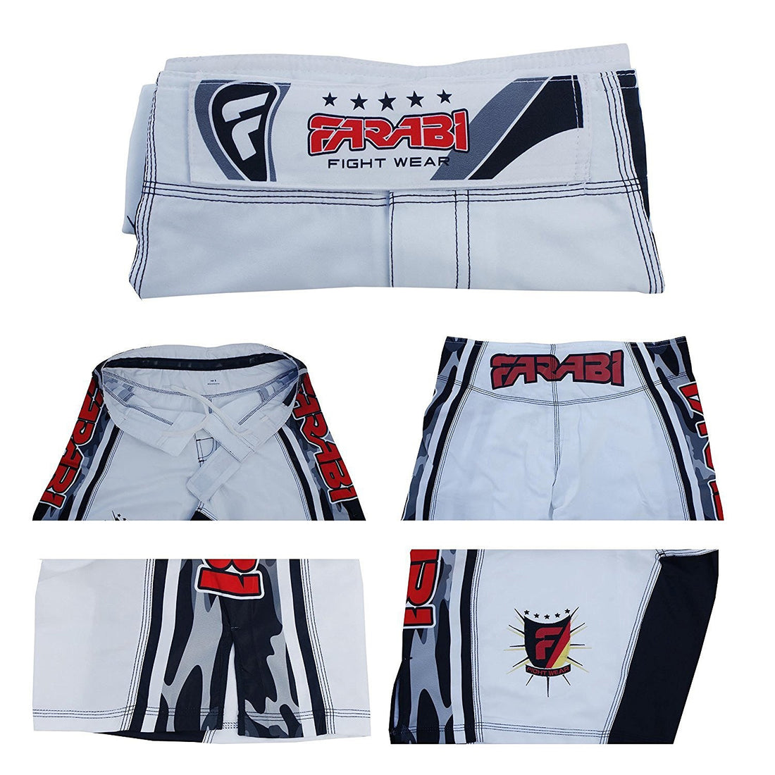 MMA Shorts Cage Fight Grappling Kick Boxing Muay Thai Training Wear Farabi Sports