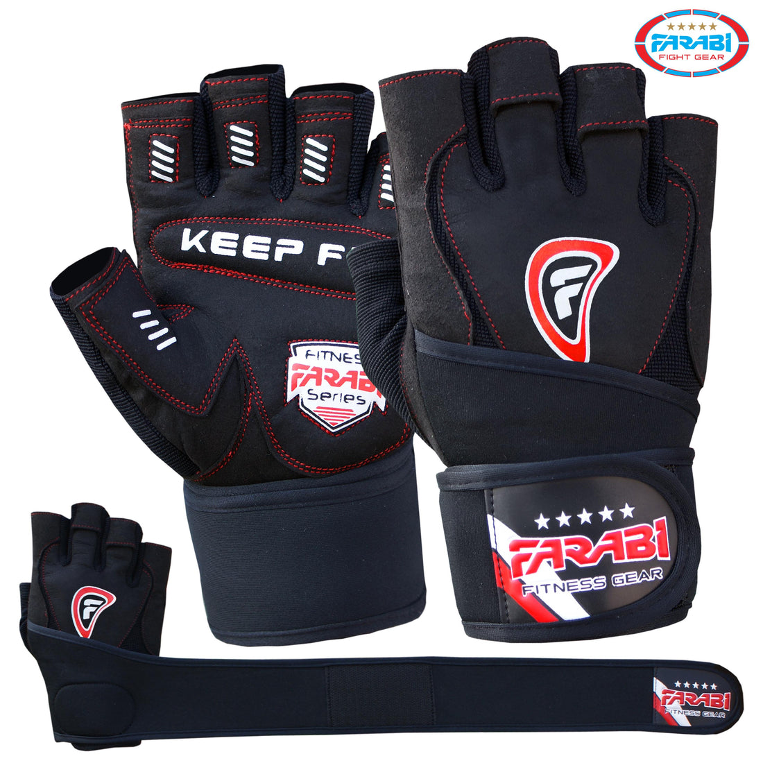 Farabi Gym Gloves Fitness Training Bodybuilding Workout Weightlifting Gloves Farabi Sports