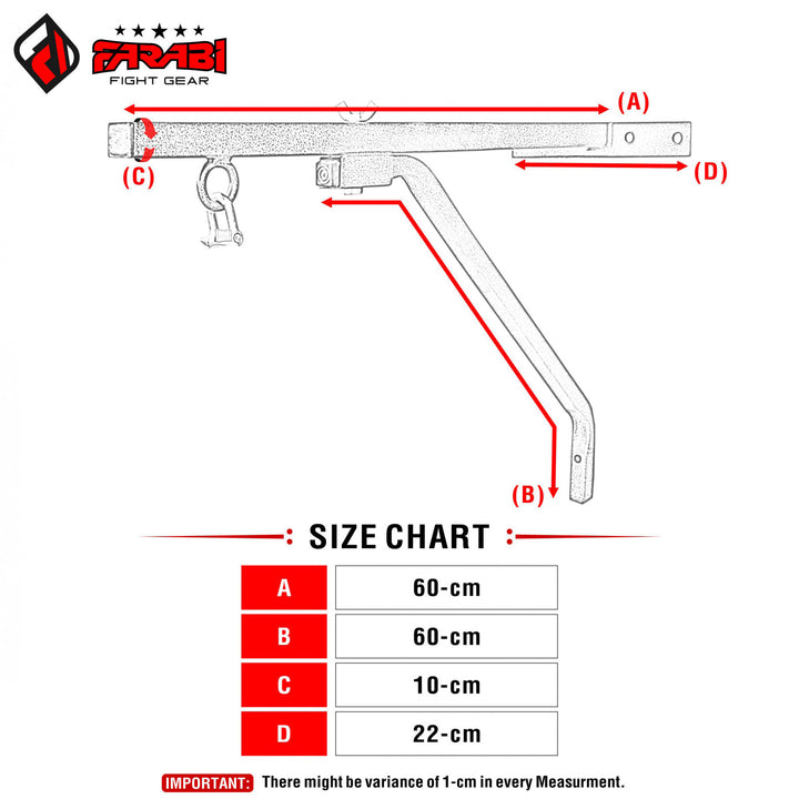 Farabi Punching Bag Wall Bracket Stand Farabi Sports