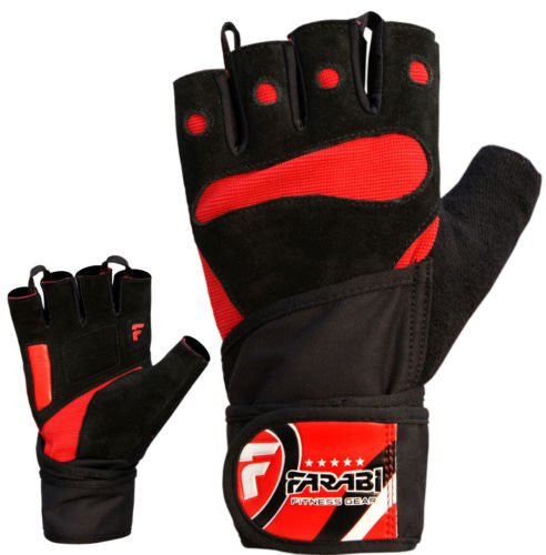 Farabi Deluxe Gym Gloves Fitness Training Workout Weightlifting Gloves Farabi Sports