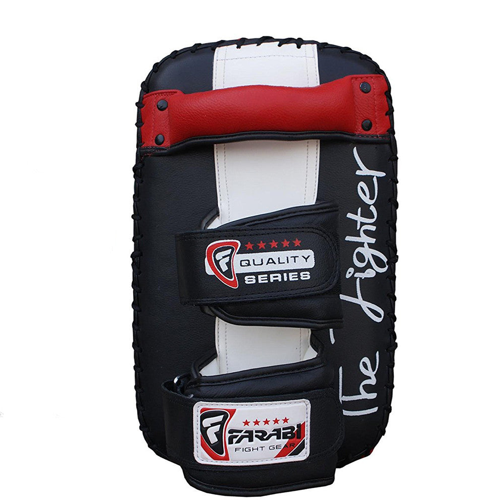 Farabi Real Leather Thai Pad Kick Shield MMA Training Arm Pad Strike Pad Pair Farabi Sports
