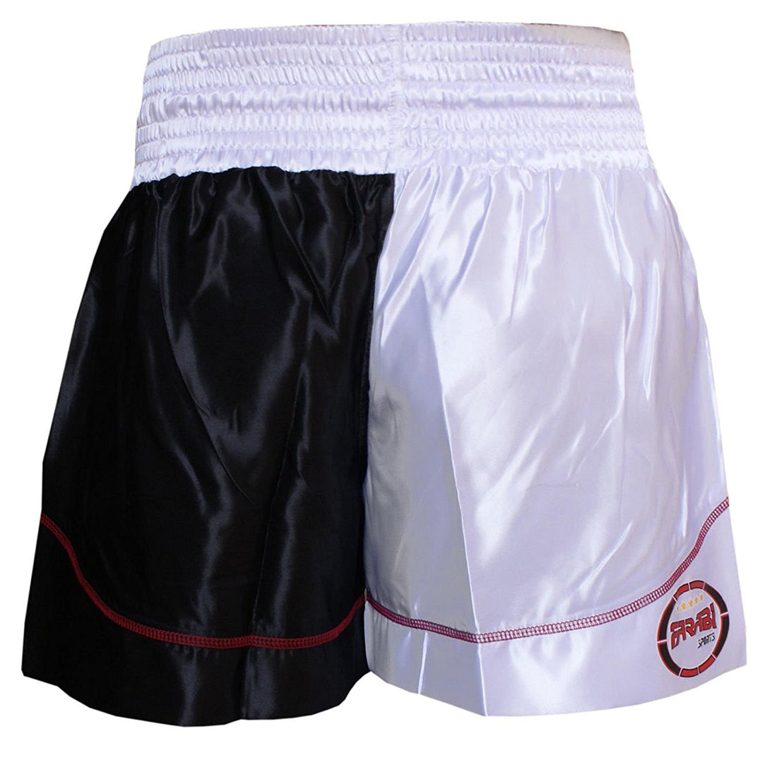 Farabi Muay Thai Shorts Kick Boxing MMA Training Trunks White Black Farabi Sports
