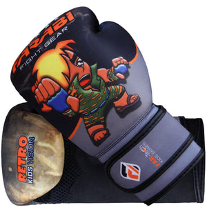 Farabi Retro Kids Boxing Gloves Junior Warrior Series Training Bag Pads Workout Farabi Sports