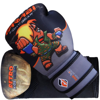 Farabi Retro Kids Boxing Gloves Junior Warrior Series Training Bag Pads Workout Farabi Sports
