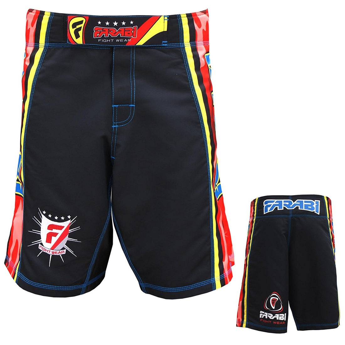 MMA Shorts Cage Fight Grappling Kick Boxing Muay Thai Training Wear Farabi Sports