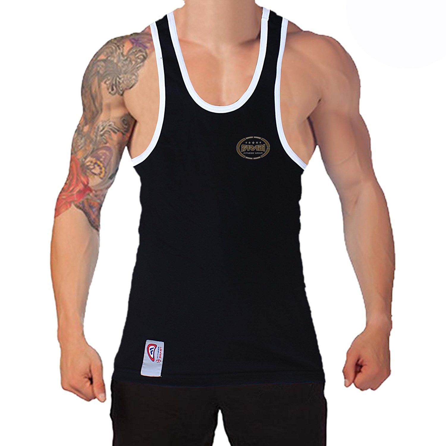 Farabi men's sleeveless gym vest running, athletic, fitness & bodybuilding Farabi Sports