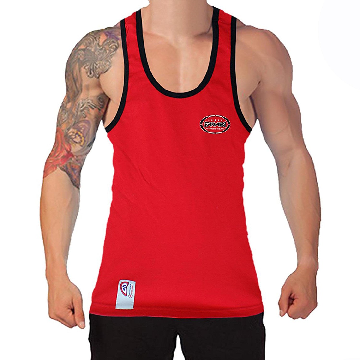 Farabi men's sleeveless gym vest running, athletic, fitness & bodybuilding Farabi Sports