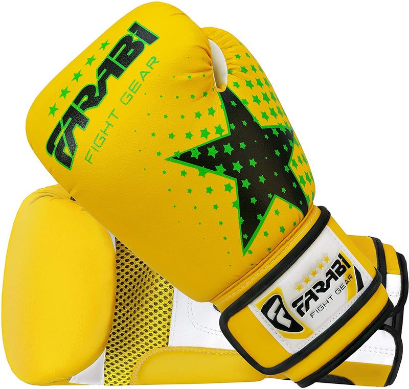 Farabi Kids Boxing Gloves 6-oz Sparring MMA Training Muay Thai Gloves Farabi Sports