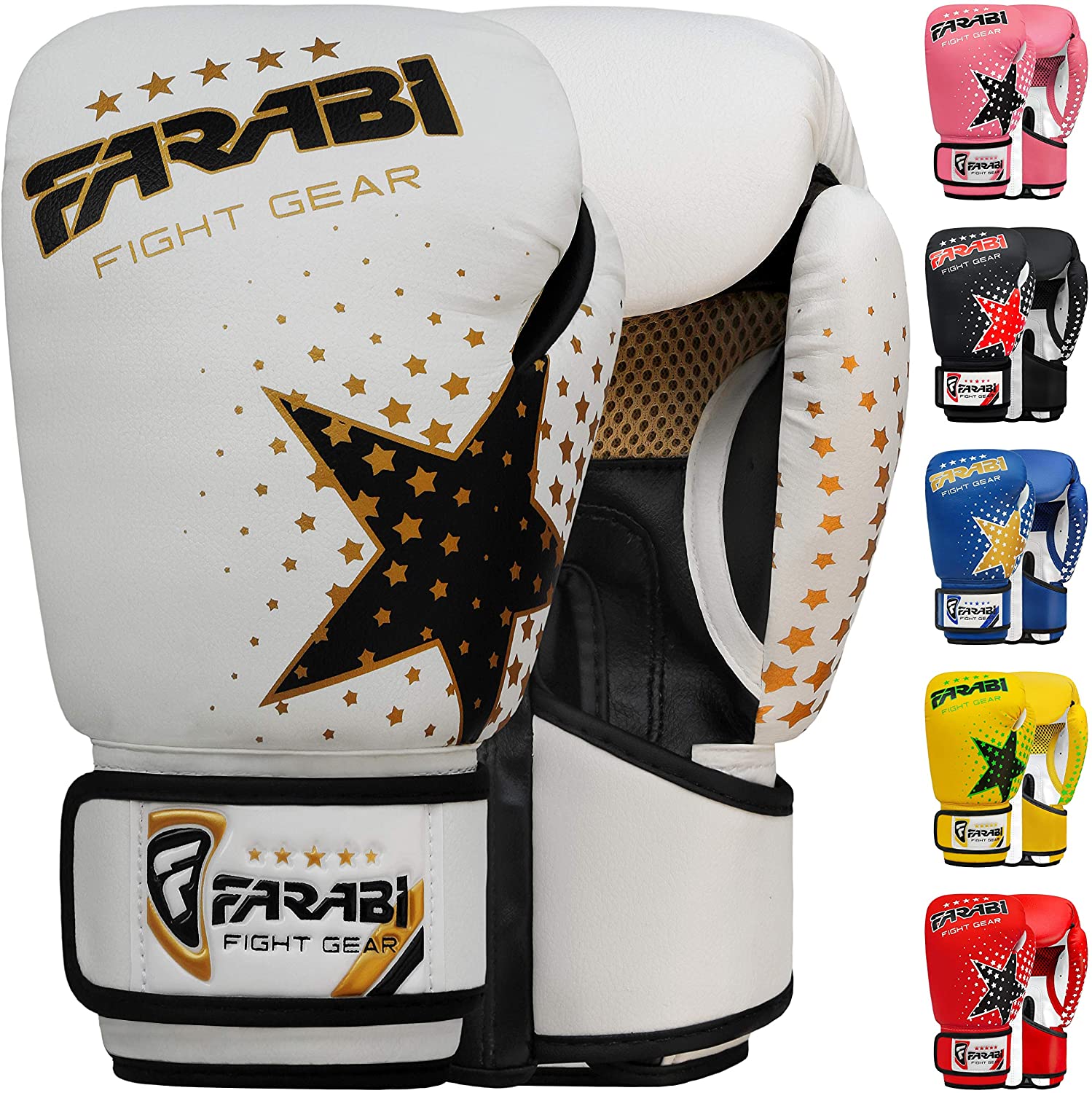 Farabi Sports Kids Boxing Gloves — 6oz Sparring & Kickboxing Training Gloves (Copy) Farabi Sports