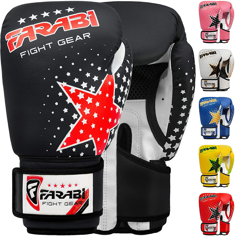Farabi Kids Boxing Gloves 6-oz Sparring MMA Training Muay Thai Gloves Farabi Sports