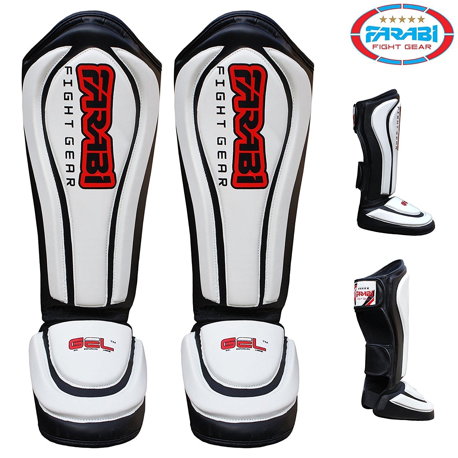 Farabi Shin Instep MMA Kick Guard Muay Thai Boxing Training Shin Pad Farabi Sports