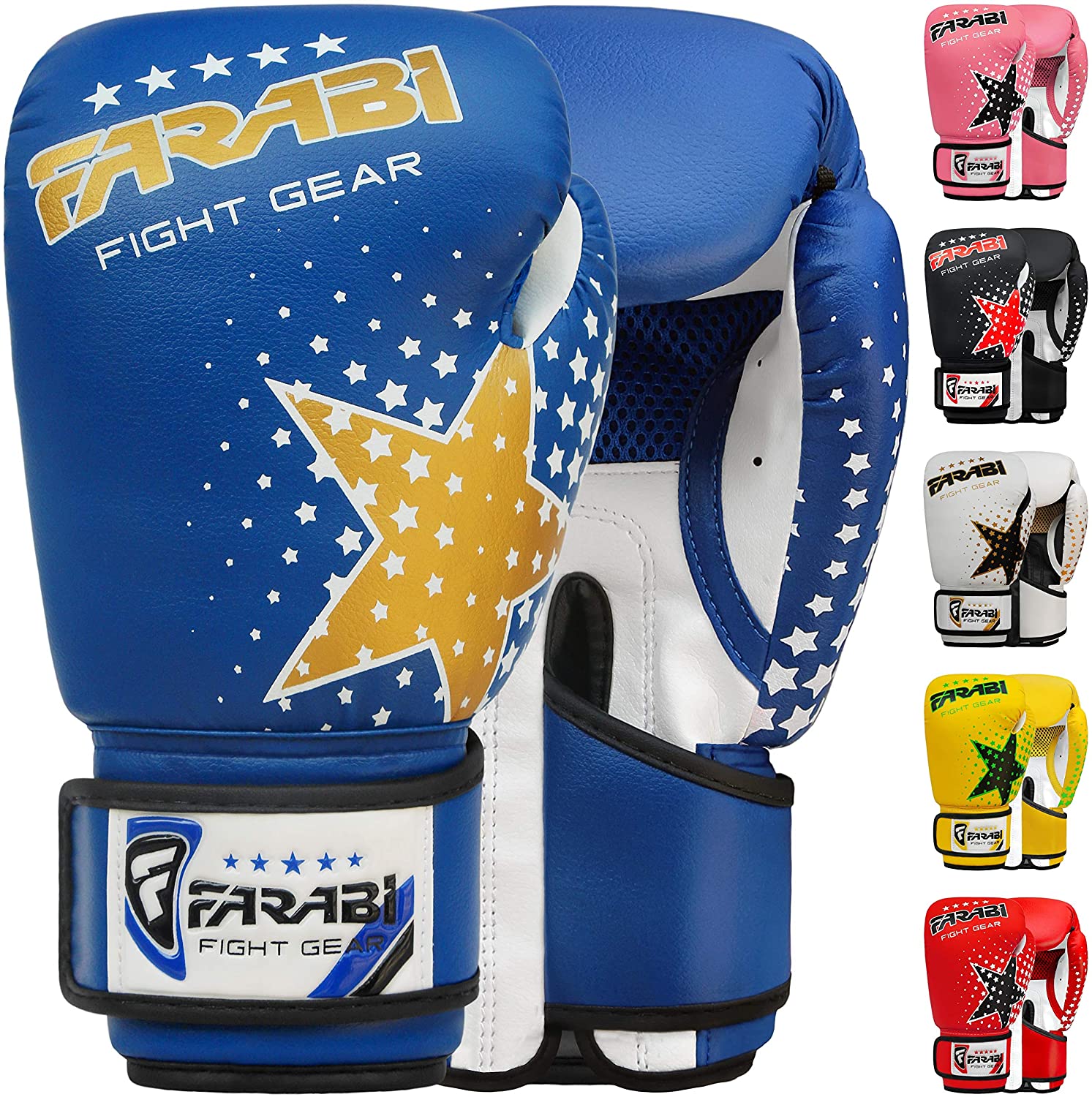 Farabi Sports Kids Boxing Gloves — 6oz Sparring & Kickboxing Training Gloves (Copy) Farabi Sports