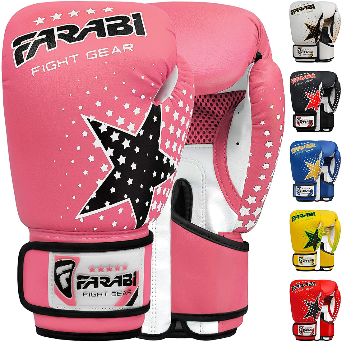 Farabi Kids Boxing Gloves 6-oz Sparring MMA Training Muay Thai Gloves Farabi Sports