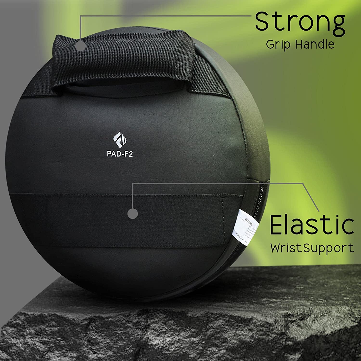 Farabi Sports focus mitt with a strong grip handle and elastic wrist support for improved control and comfort during training.