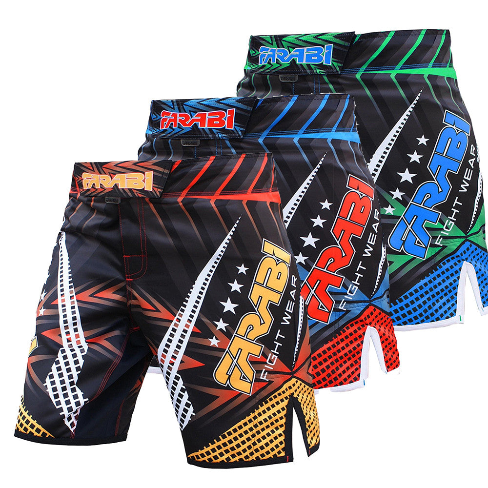 Farabi Sports Muay Thai Shorts - Boxing Shorts for MMA, Kickboxing, Training, Cage Fighting, Exercise, Grapple Fitness, Running and Martial Arts Farabi Sports Muay Thai Shorts - Boxing Shorts for MMA, Kickboxing, Training, Cage Fighting, Exercise, Grapple Fitness, Running and Martial Arts