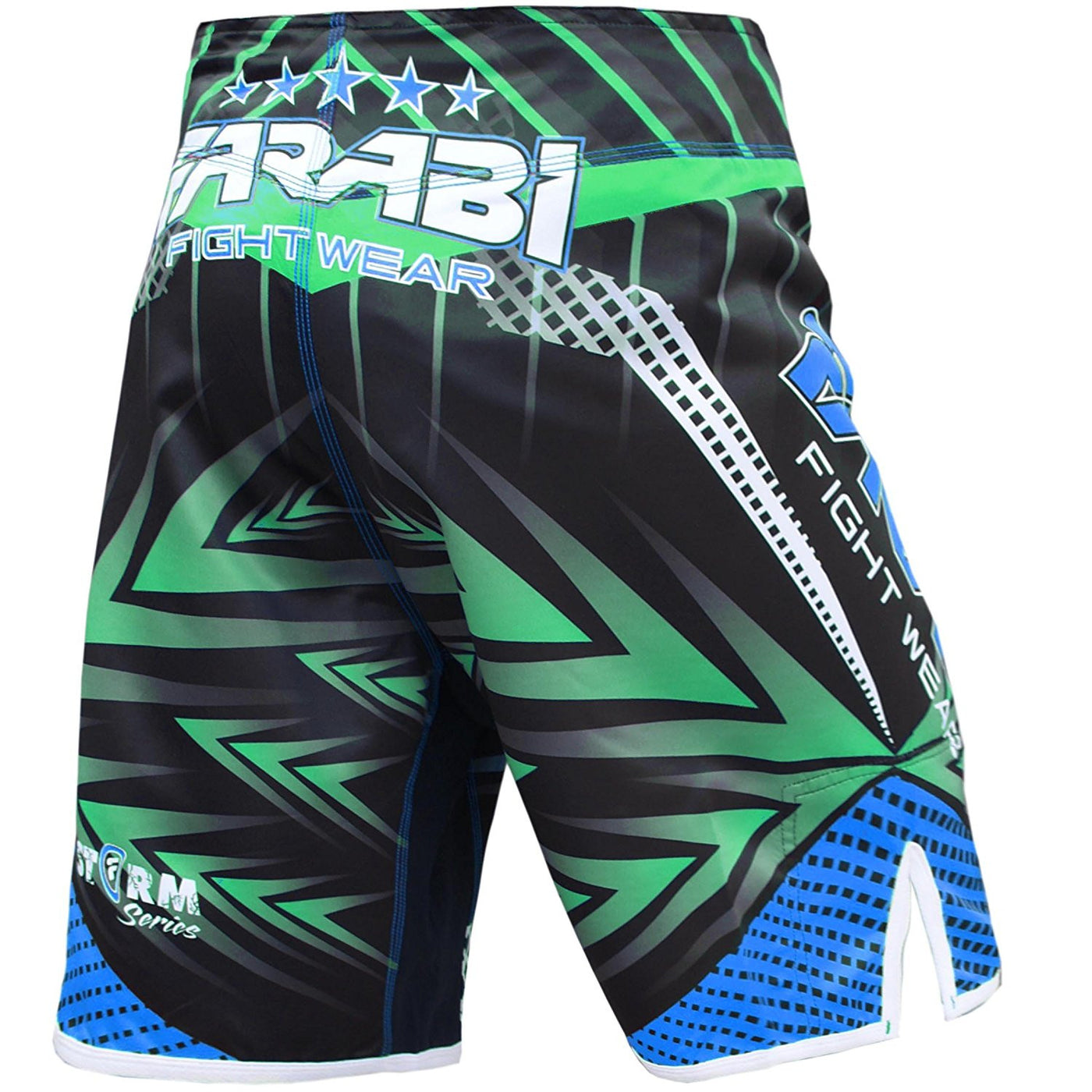 Farabi Sports Muay Thai Shorts - MMA Boxing Shorts voor kickboksen, boksen, training, kooigevechten, oefeningen, worstelen, hardlopen en vechtsporten (M, Navy Blue