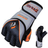 Farabi Sports MMA gloves with a bold black, gray, and orange design, offering durability and style for training and competition.