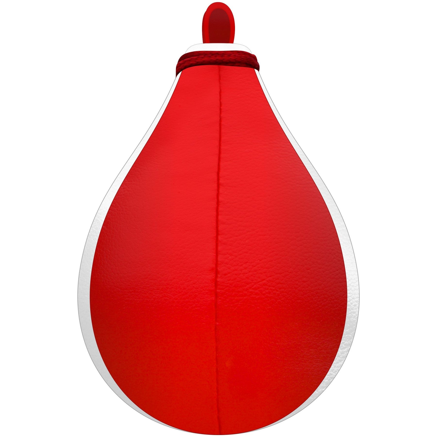 Farabi Sports speed bag with a bold red and white design, featuring durability and style.