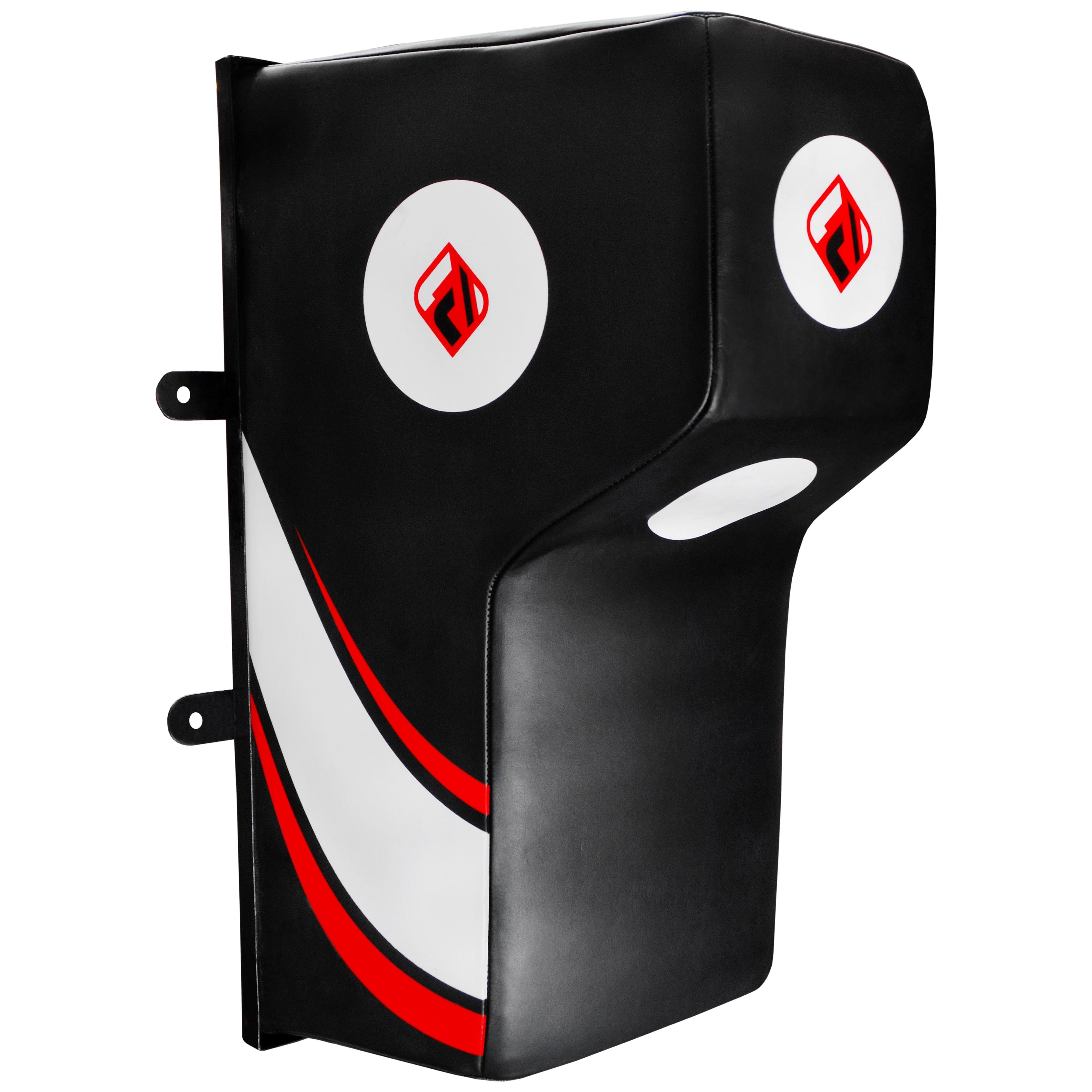 Farabi Sports wall mounted boxing pad with a bold black and red design, featuring the brand logo for durability and style.