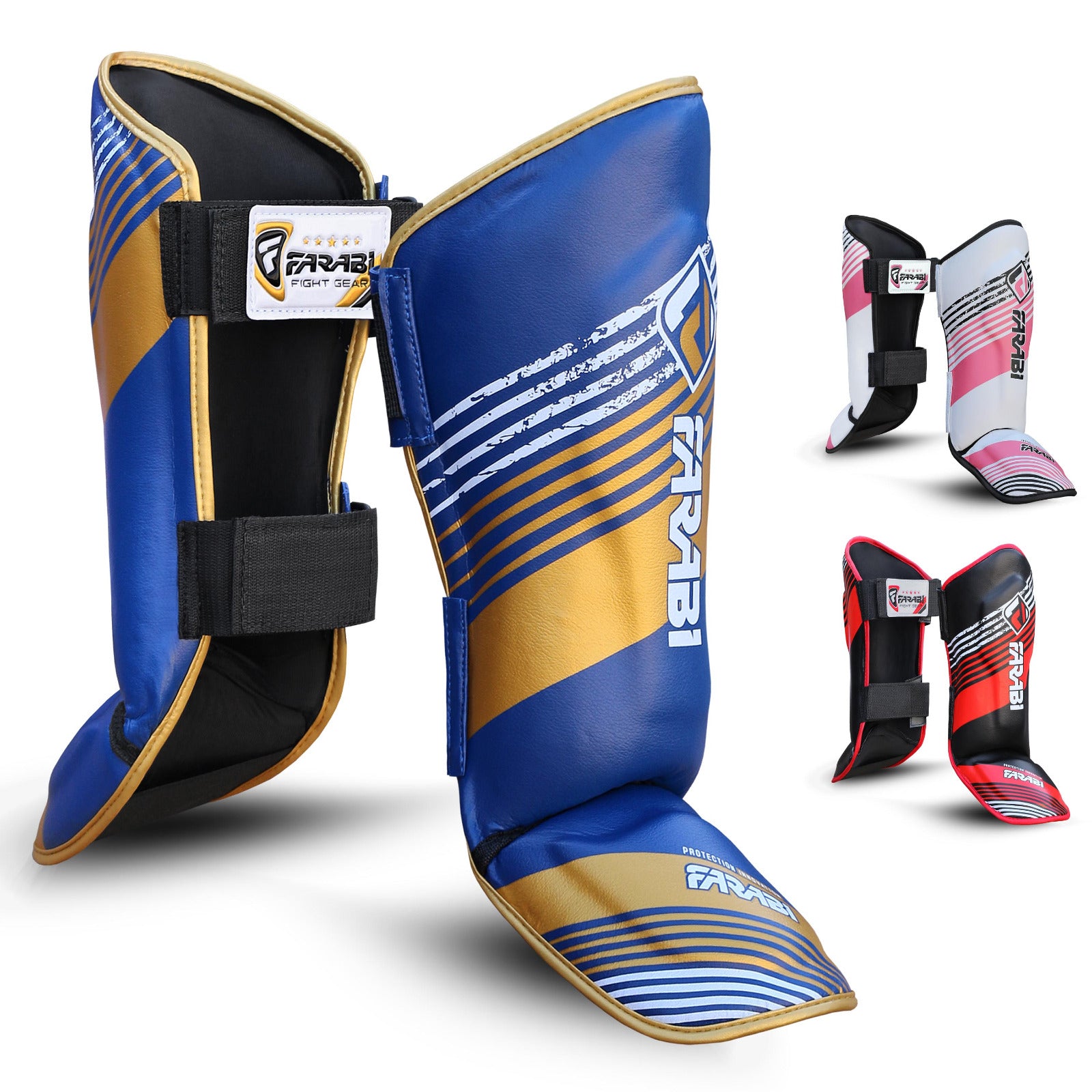 Farabi kids Shin Instep Pads Protection Kick Boxing MMA Training competition Farabi Sports
