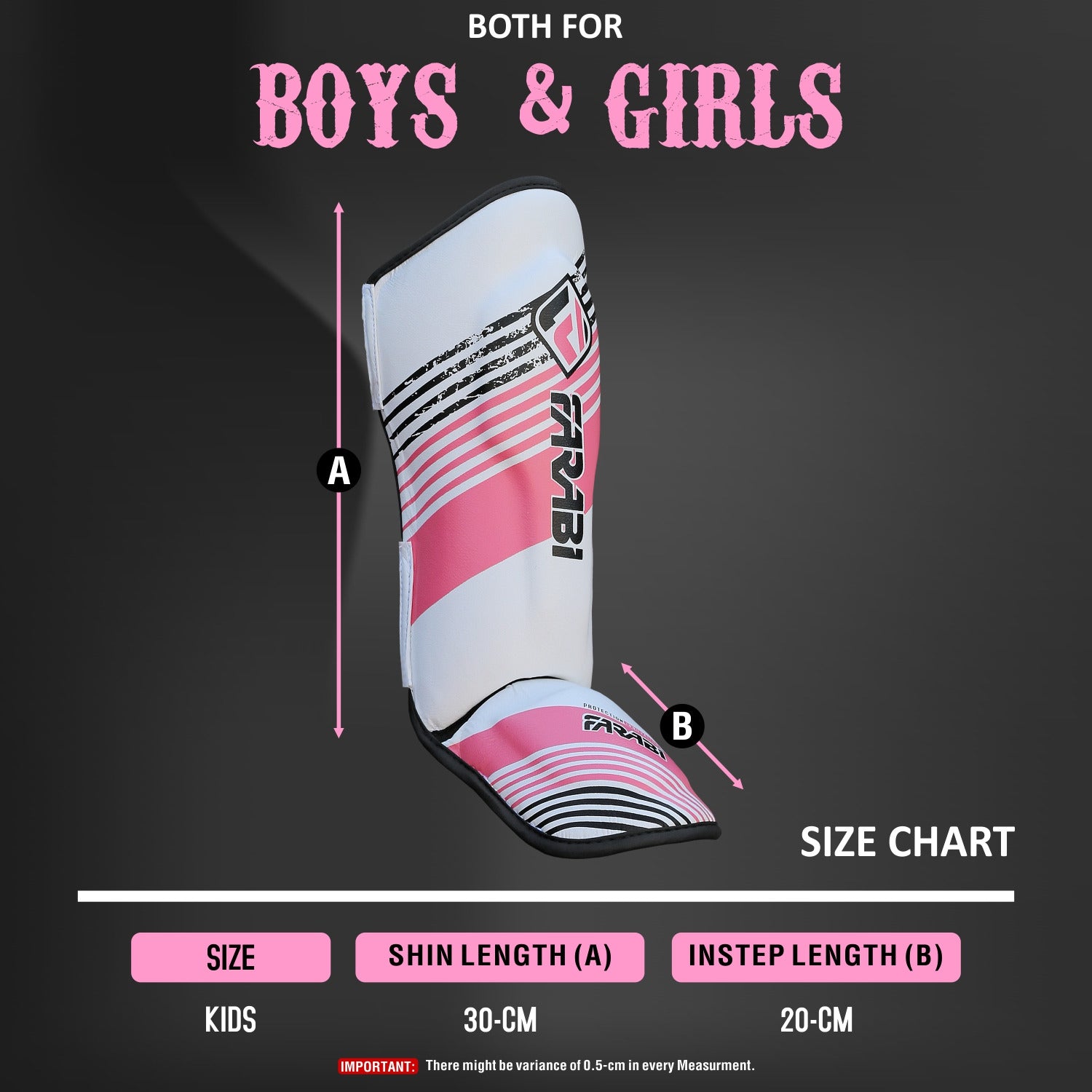 Farabi kids Shin Instep Pads Protection Kick Boxing MMA Training competition Farabi Sports