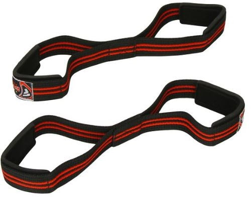 Farabi Bar Straps Figure 8 Weight Lifting Gym Fitness Strength Cros Fit Training Farabi Sports
