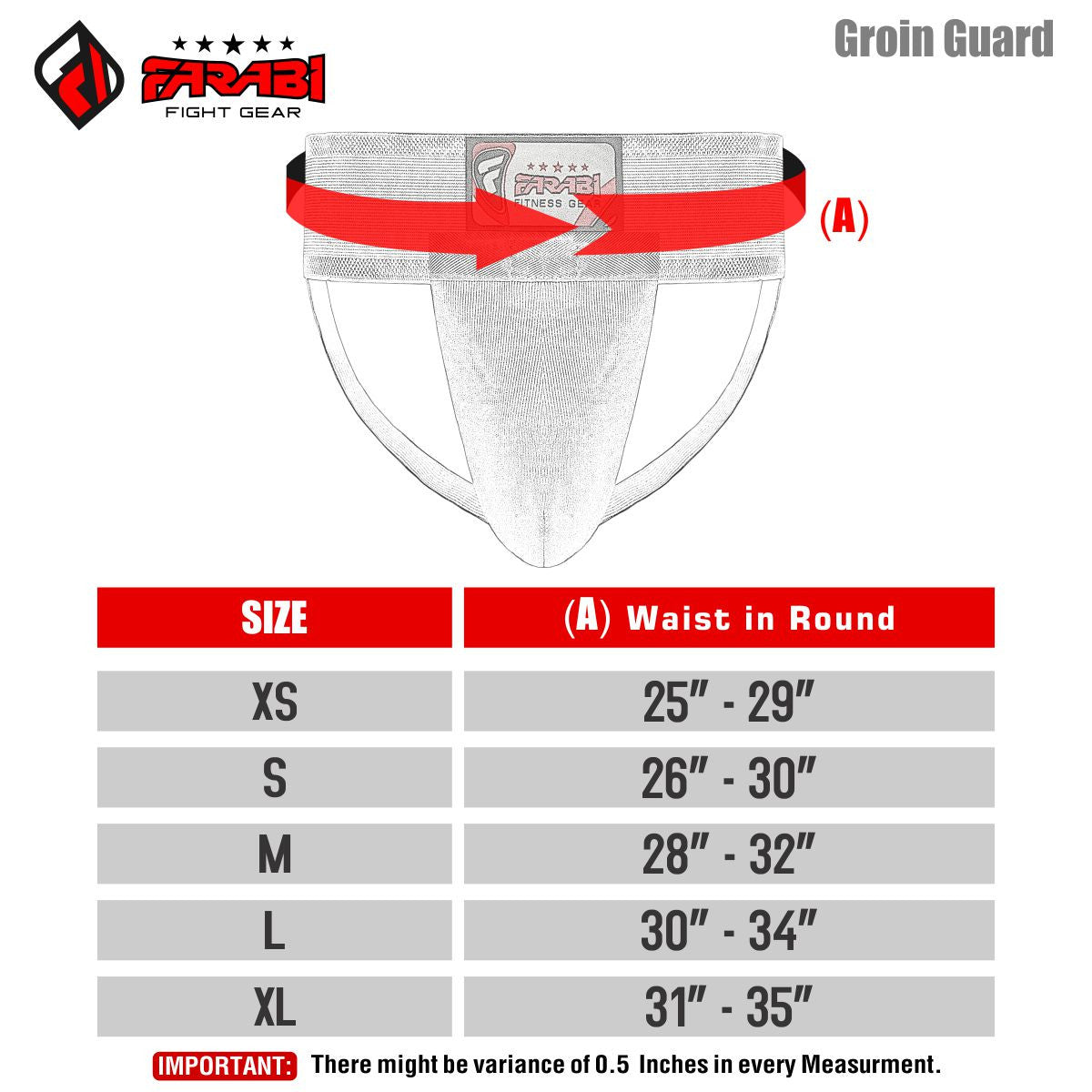 Farabi Boxing Groin Guard Protection Kick Boxing MMA Training Elasticated waist Farabi Sports