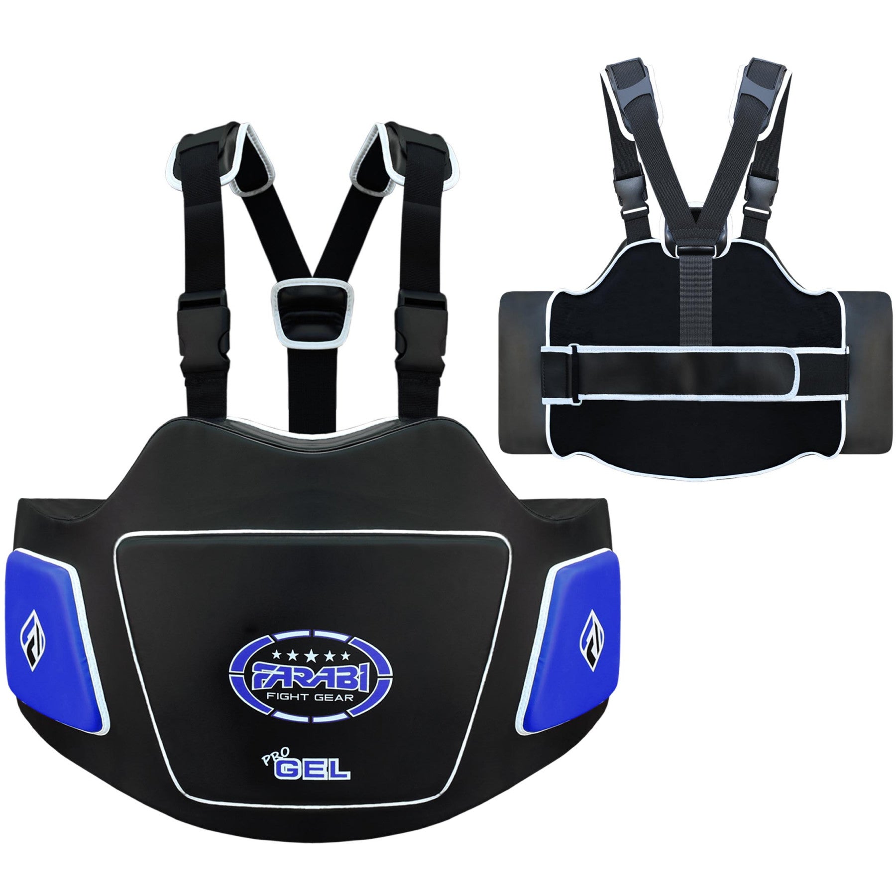 Belly Pad Body Protector Coach Training Chest Guard Rib Shield Armor Gel padded Farabi Sports