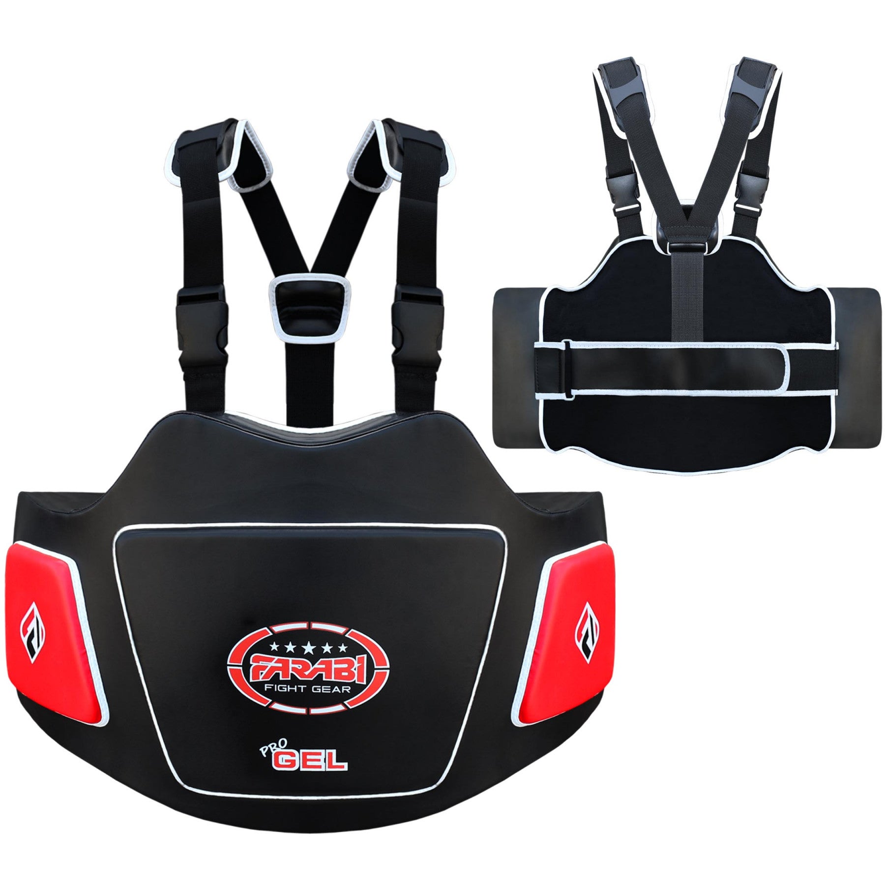 Belly Pad Body Protector Coach Training Chest Guard Rib Shield Armor Gel padded Farabi Sports