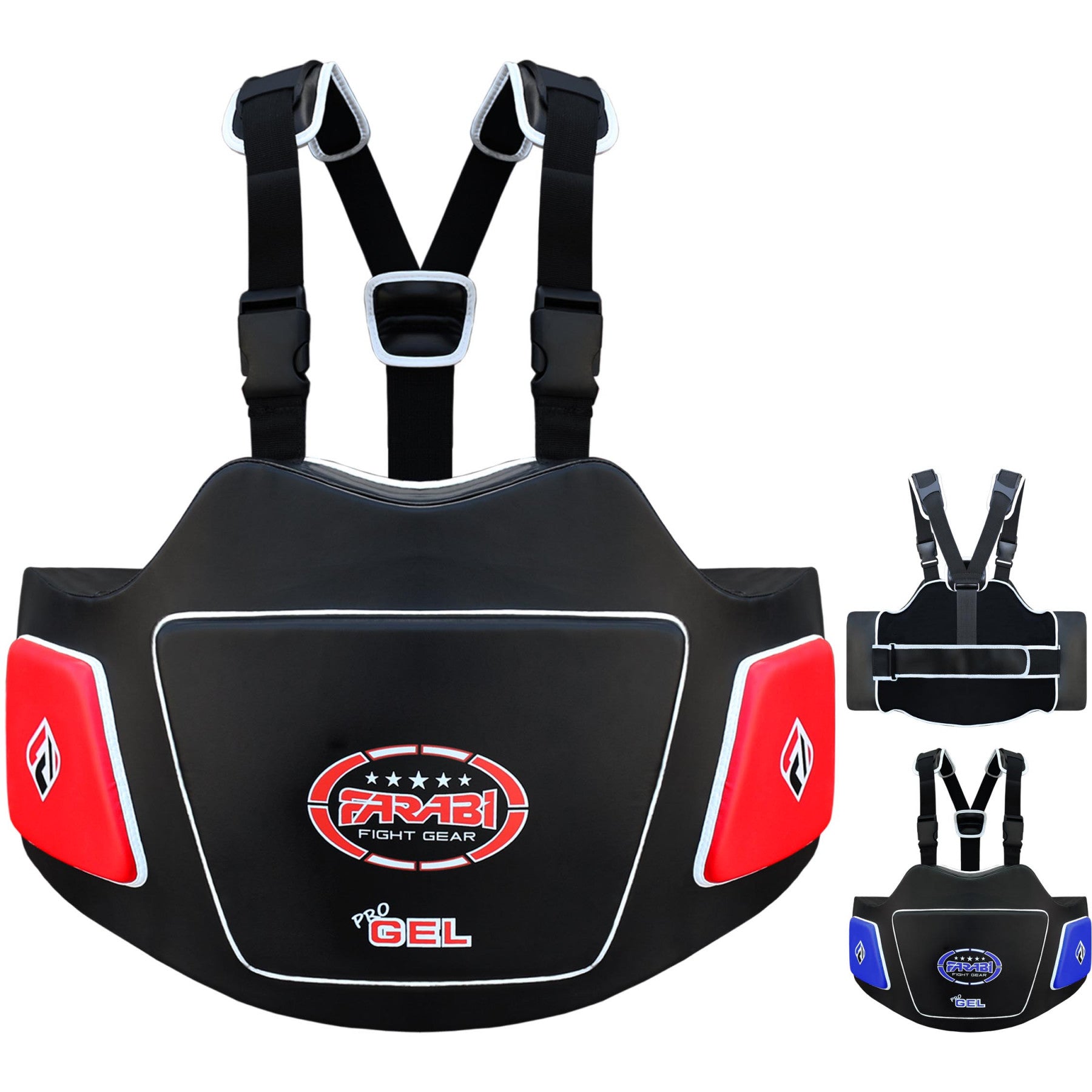 Belly Pad Body Protector Coach Training Chest Guard Rib Shield Armor Gel padded Farabi Sports