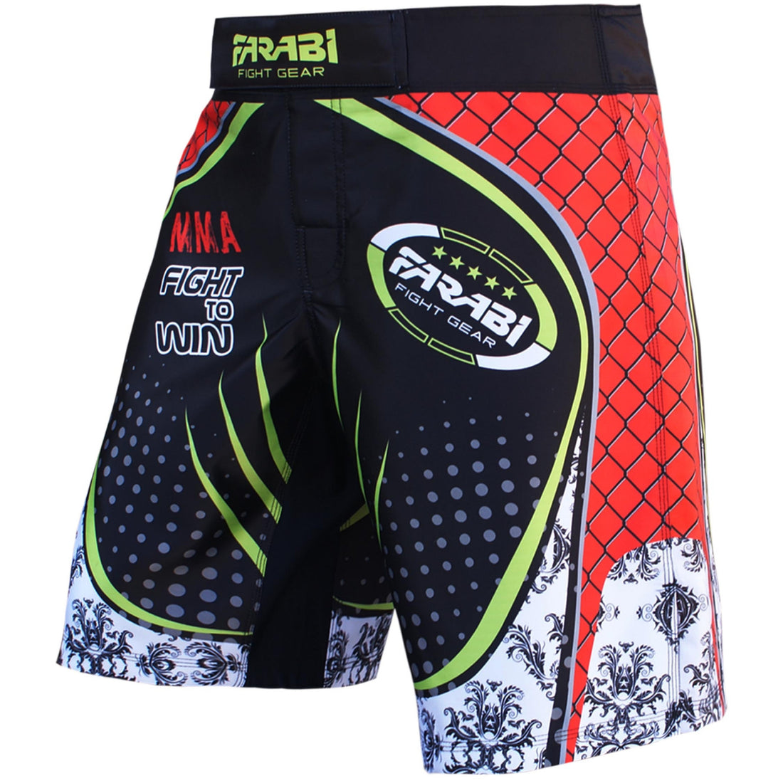 Farabi F2W MMA board short, Kick boxing, cage fighting grappling short Farabi Sports