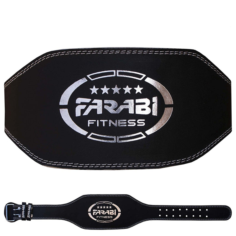 Farabi Weightlifting Training Belt Gym Back Support Genuine Leather Belt Farabi Sports