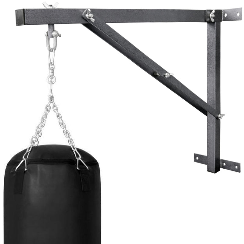 Punching Bag Wall Bracket Stand Heavy Duty Hanging Size Gold Black Silver Farabi Sports