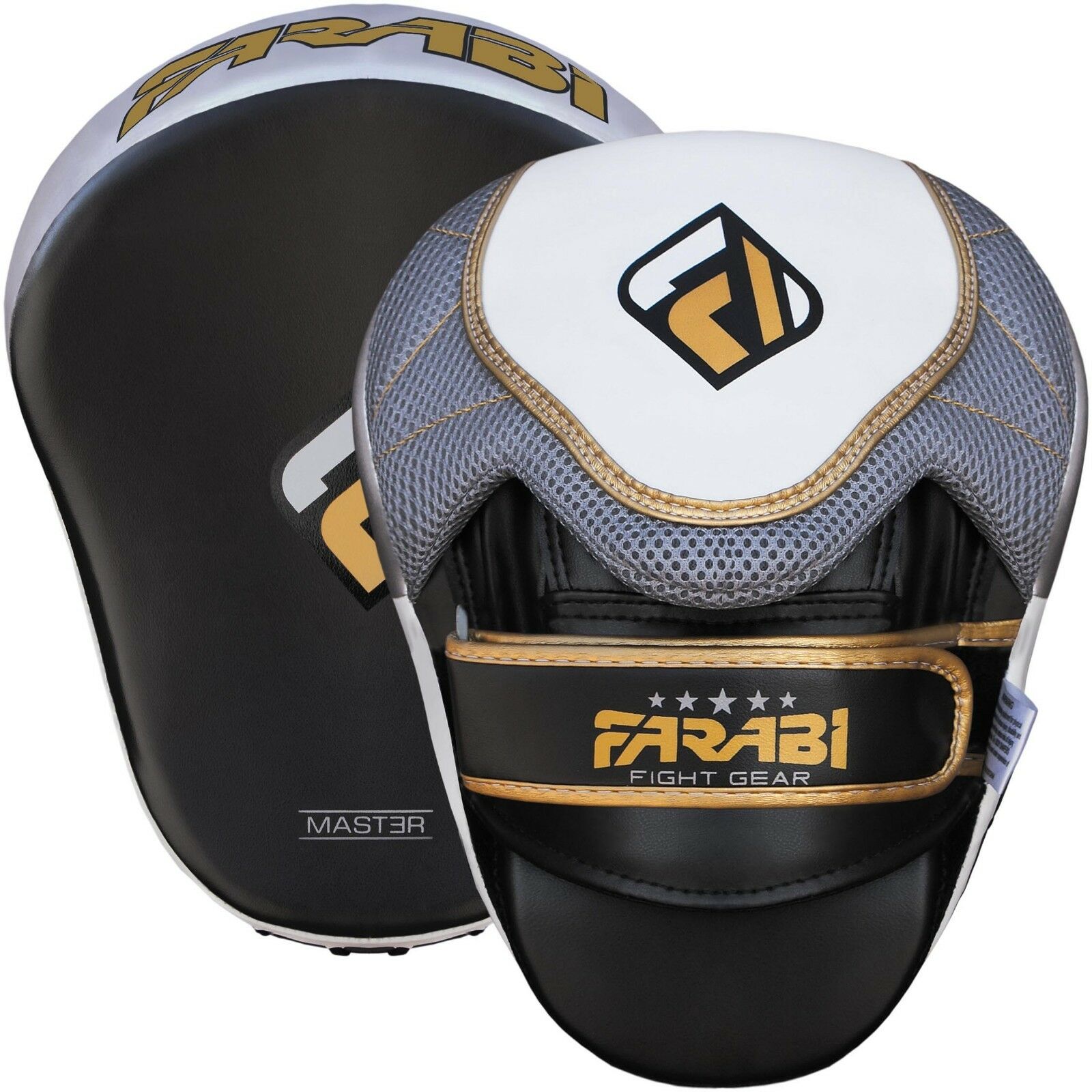 Farabi Curved Focus Pads, Hook & Jab Mitts, Boxing Training Pads Farabi Sports