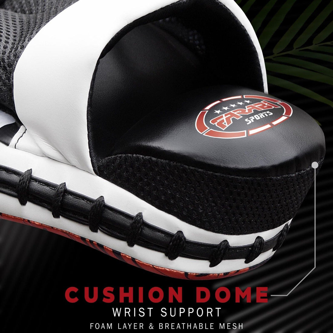 Boxing Focus Pads Hook and Jab Kick MMA Training Punching Gloves Curved Pair Farabi Sports