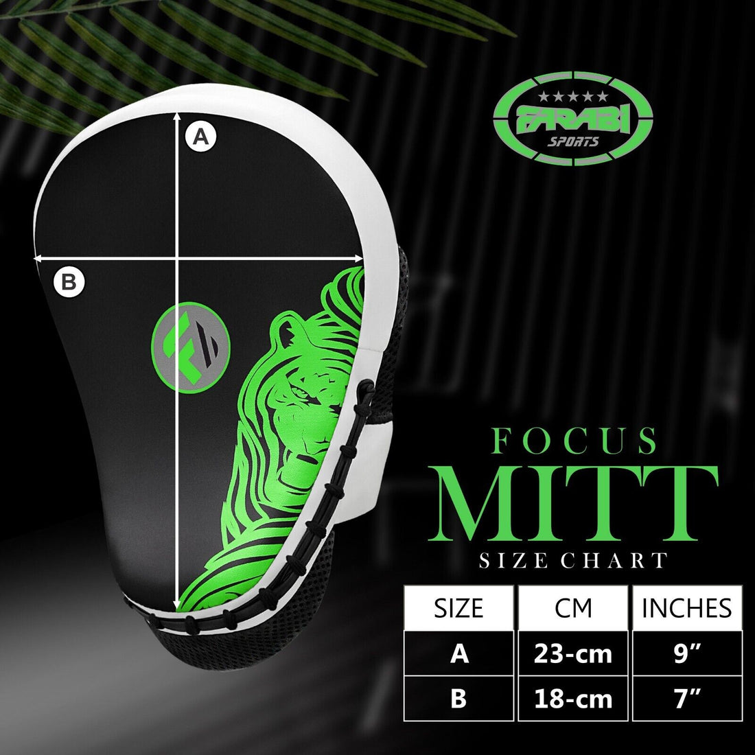 Boxing Focus Pads Hook and Jab Kick MMA Training Punching Gloves Curved Pair Farabi Sports