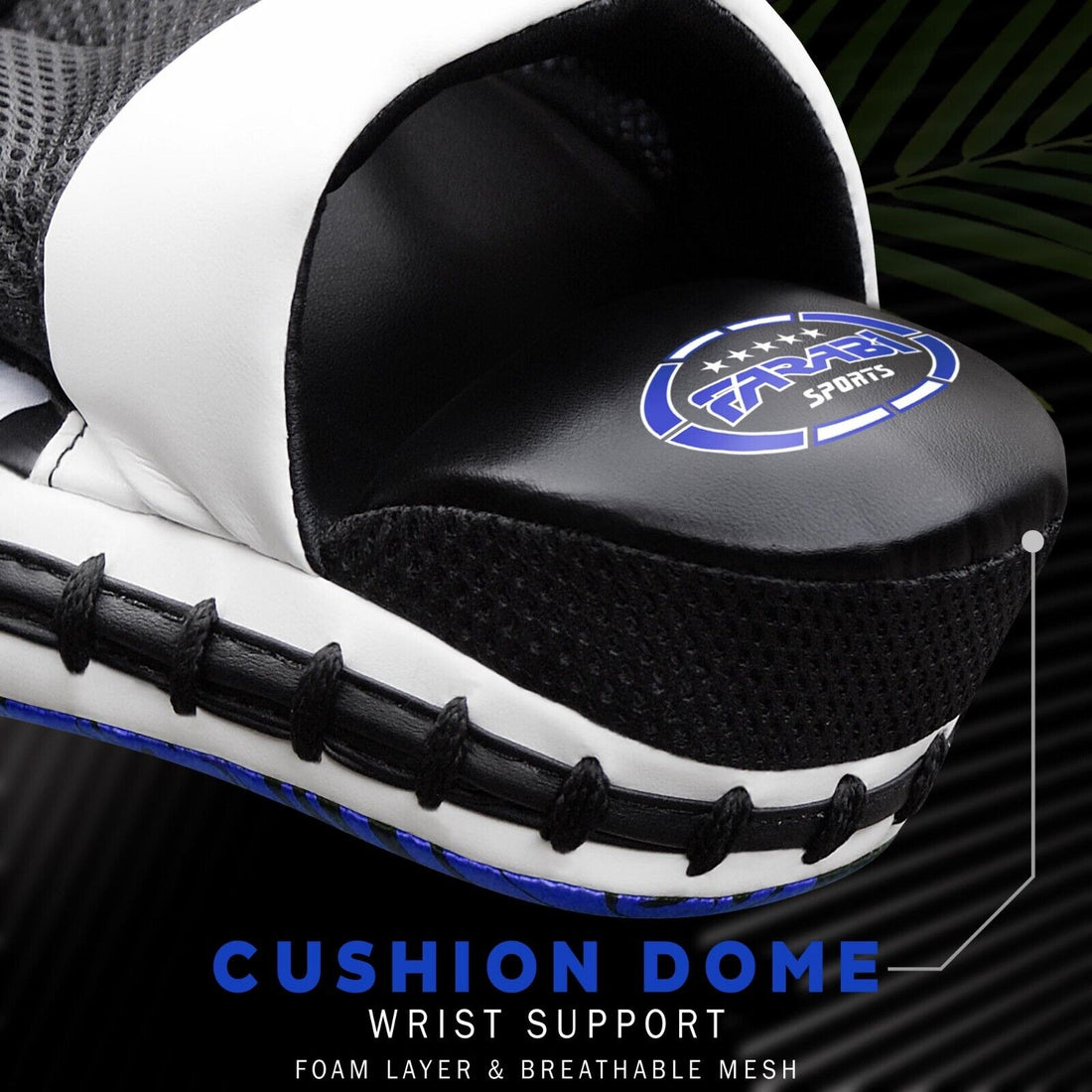 Boxing Focus Pads Hook and Jab Kick MMA Training Punching Gloves Curved Pair Farabi Sports