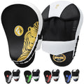 Boxing Focus Pads Hook and Jab Kick MMA Training Punching Gloves Curved Pair Farabi Sports