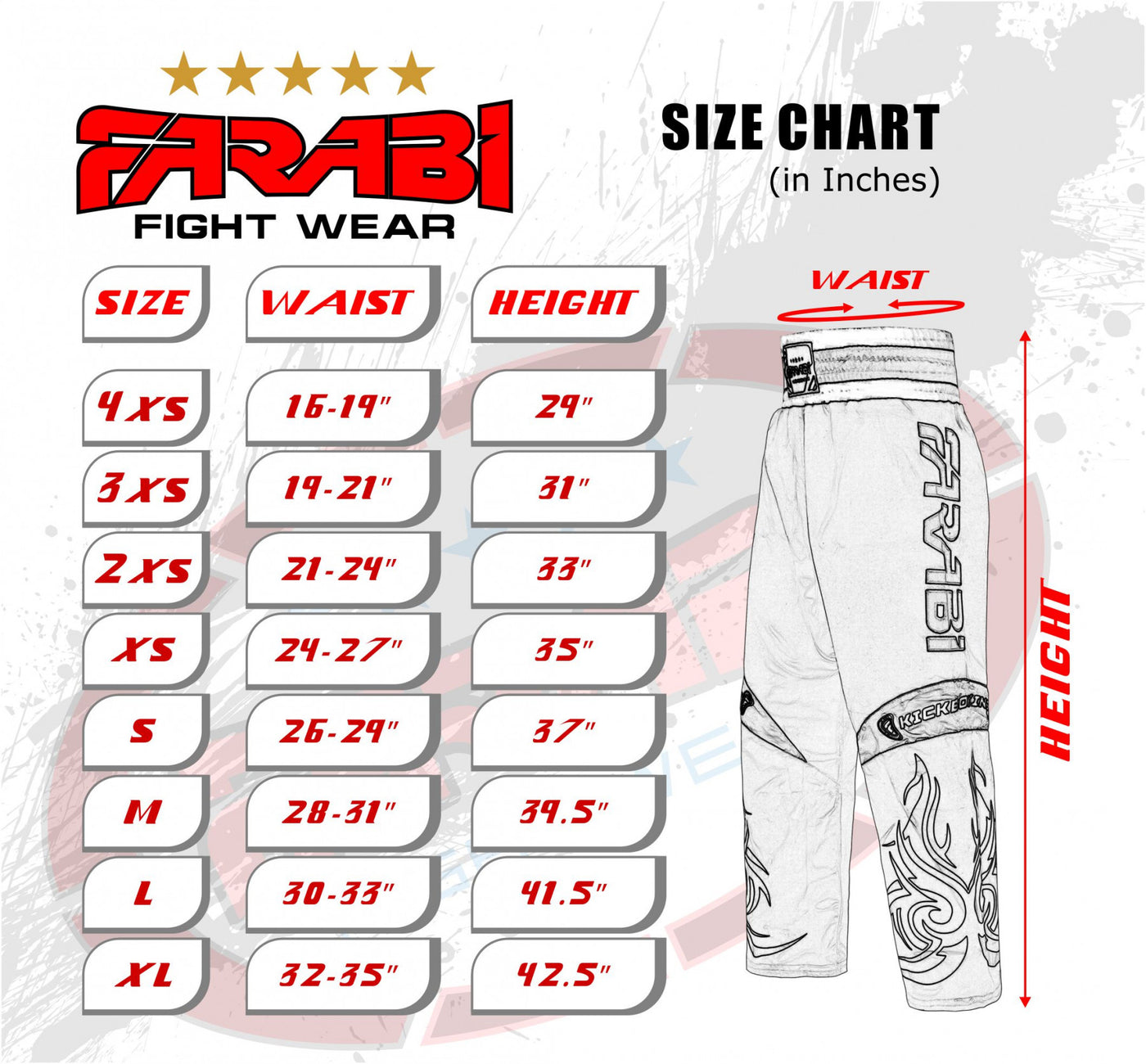 Farabi Kick Boxing Trousers Pants Kids Training K1 Taekwondo Satin Silk Top Pro Farabi Sports