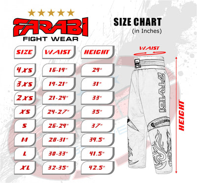 Farabi Kick Boxing Trousers Pants Kids Training K1 Taekwondo Satin Silk Top Pro Farabi Sports