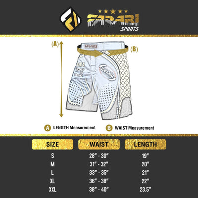 Farabi F2W MMA board short, Kick boxing, cage fighting grappling short Farabi Sports