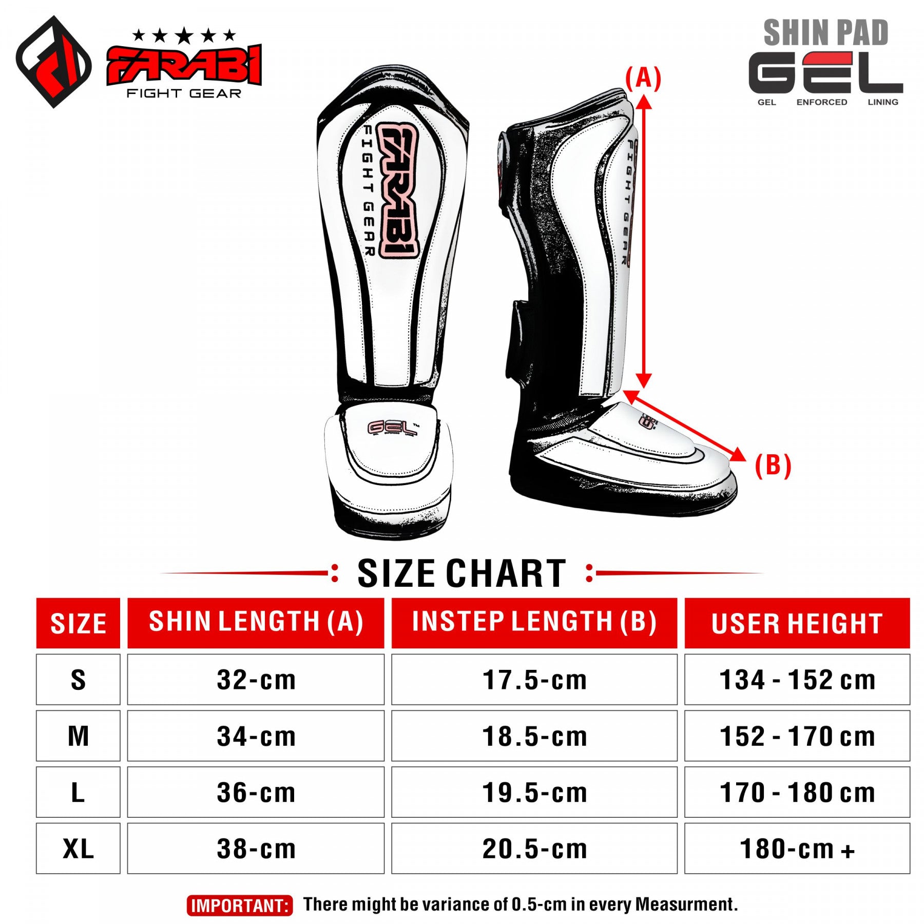 Farabi Shin Instep MMA Kick Guard Muay Thai Boxing Training Shin Pad Farabi Sports