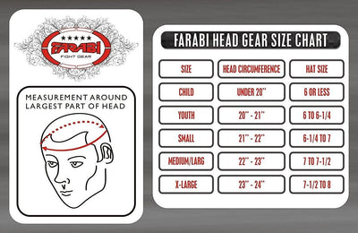 Farabi Boxing Real Leather Head Guard Martial Art Kickboxing Training Farabi Sports